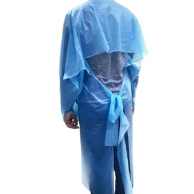 Disposable Medical Isolation Gowns with 20% Discount for Healthcare Workers. 200 AAMI Level 1 Apron Smocks. Virus Droplet Protection Barrier. Unisex Men and Women