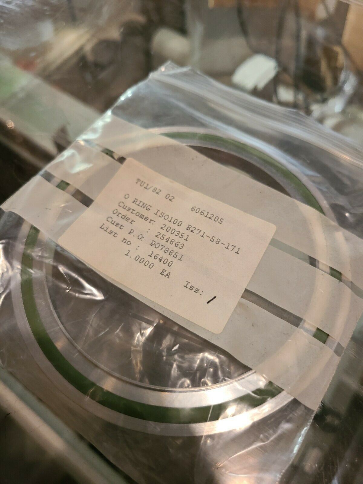 EDWARDS ISO100 Trapped O-ring Seal Viton B271-58-171- BRAND NEW